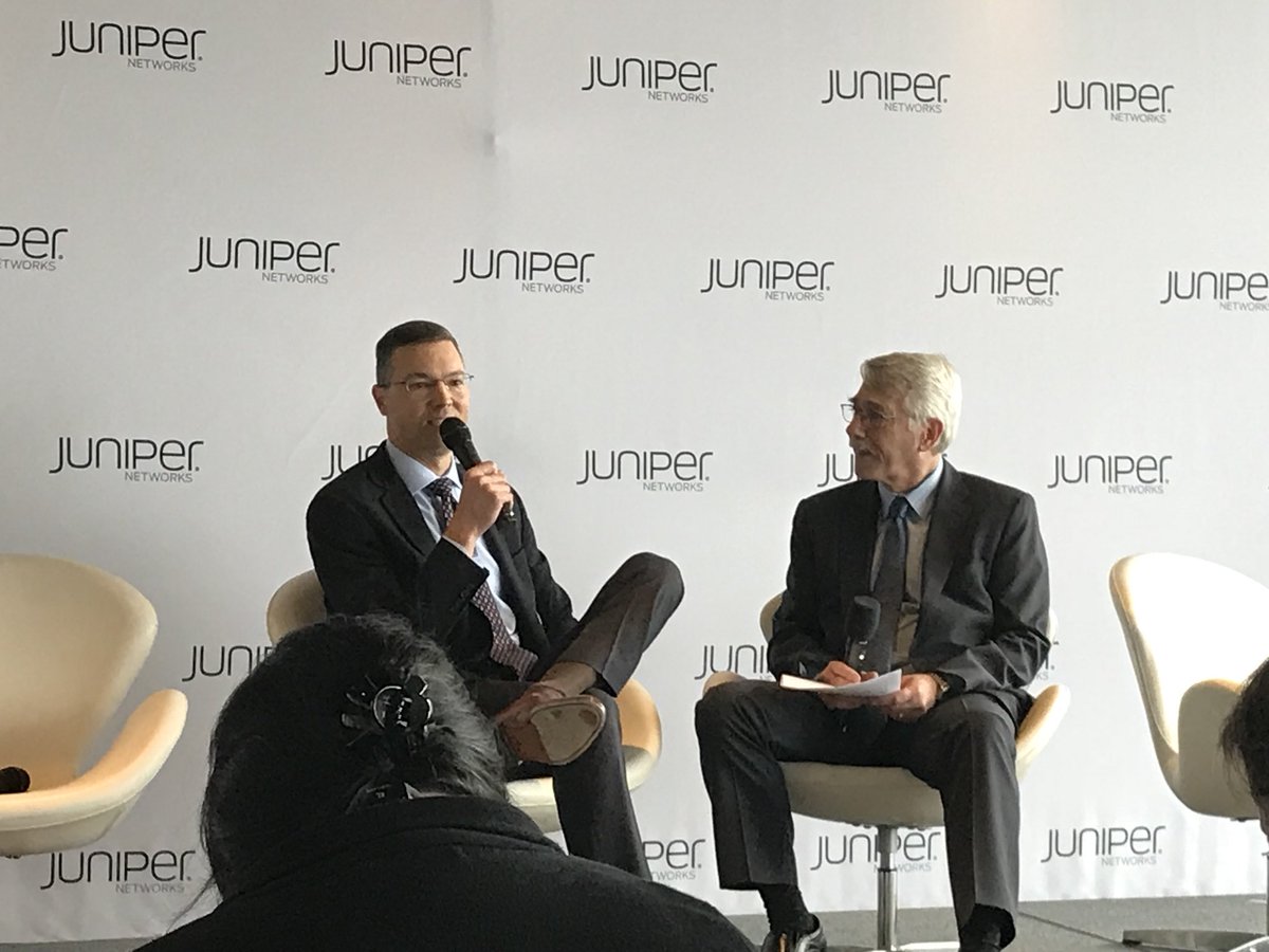 fedscoop's tweet photo. @USGSA’s Alan Thomas with @edscoop_news’ @WyattKash at the #JuniperForum https://t.co/l8FYQABl0h