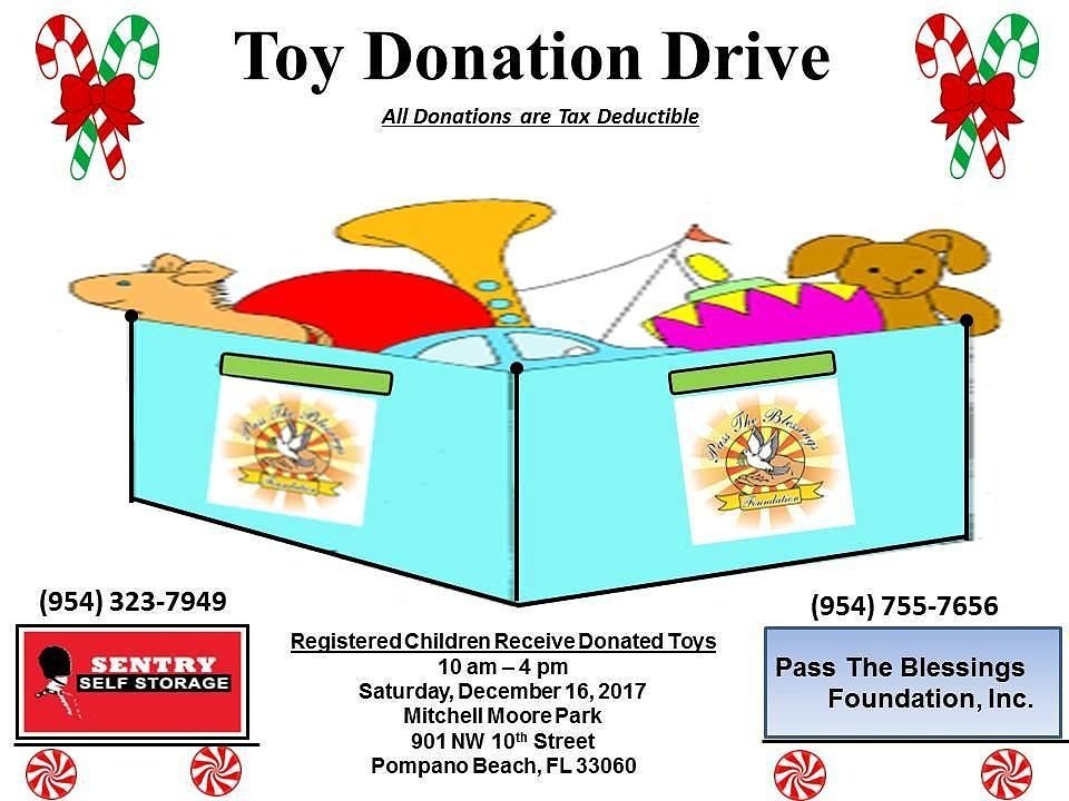 passtheblessin1's tweet photo. -  Toy Drop off location! Sentry Self Storage! Pass the Blessings Foundations Inc 21st Annual Toy Drive on December 16th from 10am to 4pm at Mitchell Moore Park 901 NW 10th street Pompano Beach fl 33060 #toy #charity #event #toydrive #toygiveaway #toydrive https://t.co/tFrYHPxMv9