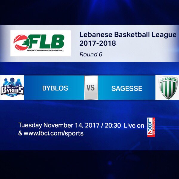 LBCISports's tweet photo. 🏀 #BybSag 20:30 Live on #LB2 🖥 &amp; https://t.co/7KmDQcpOdT #Round6 #LBL 🇱🇧 https://t.co/Rg9XEV37gN