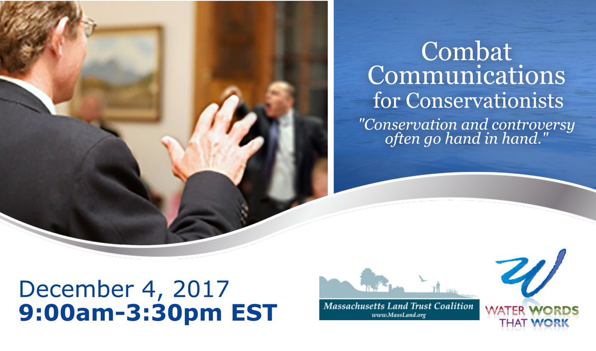 waterwords's tweet photo. Spaces Available for Combat Communications for Conservationists training in Grafton, MA on Dec 4. Register today: Kathy McGrath, Mass Land Trust Coalition 978- 443-2233 or kmcgrath@massland.org . https://t.co/7OAToruvKc