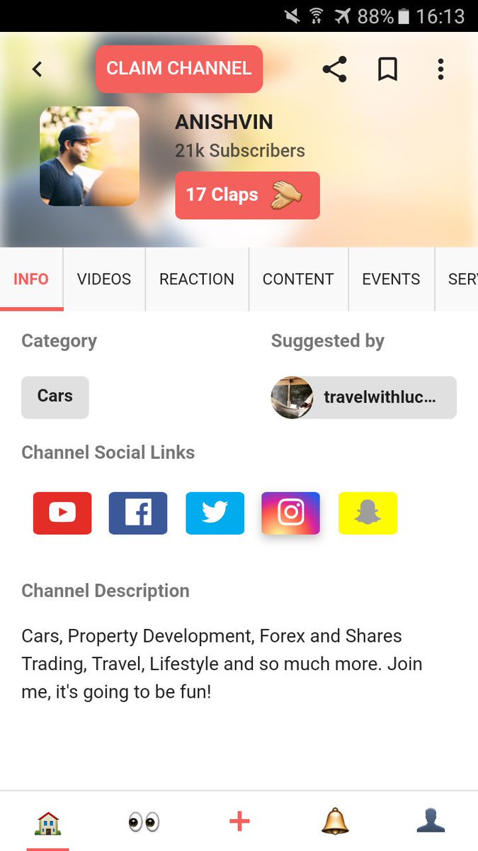 Vluff_app's tweet photo. Featured today ANISHVIN's YouTube channel on YouTube Vlog Community App Vluff. Sign up and Join us! #vluff https://t.co/rRhFTLTuyd @anish_vin https://t.co/VoZnYjAXT7