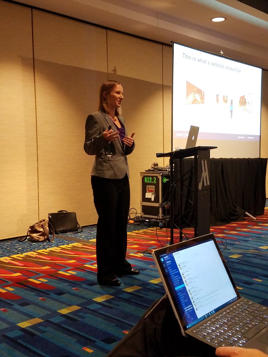 mattydubb3's tweet photo. If you're thinking about a web redesign and you're NOT listening to @RobinCOliver on content migration planning, find her after. You need to hear this. #AMAHigherEd https://t.co/azAsAD9n0r