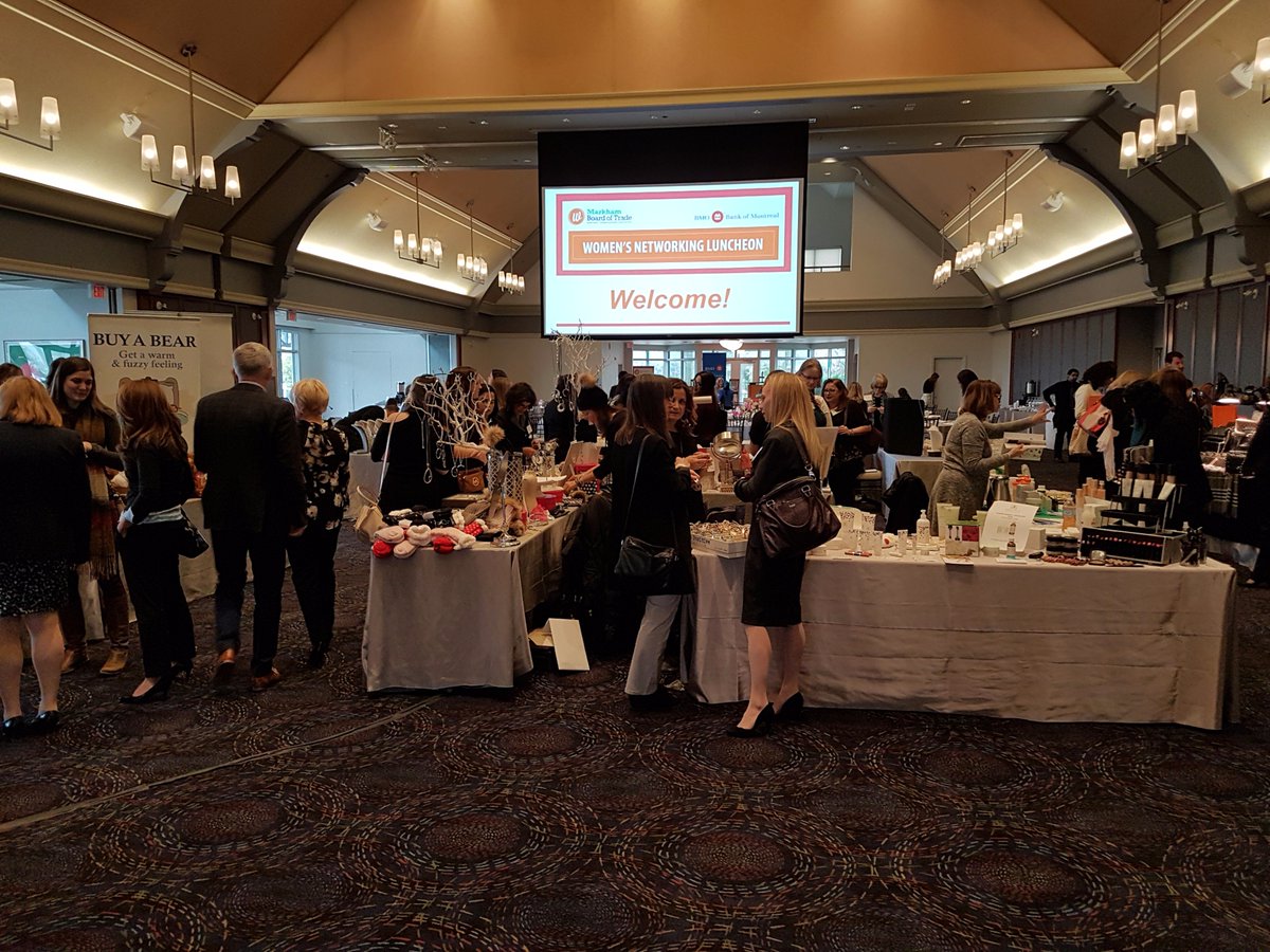 Let the shopping begin <a href="/MarkhamBoard/">Markham Board</a>'s <a href="/MBTWnet/">MBTwnet</a> Luncheon today <a href="/AngusGlenGC/">Angus Glen Golf Club</a> #networking #Markham