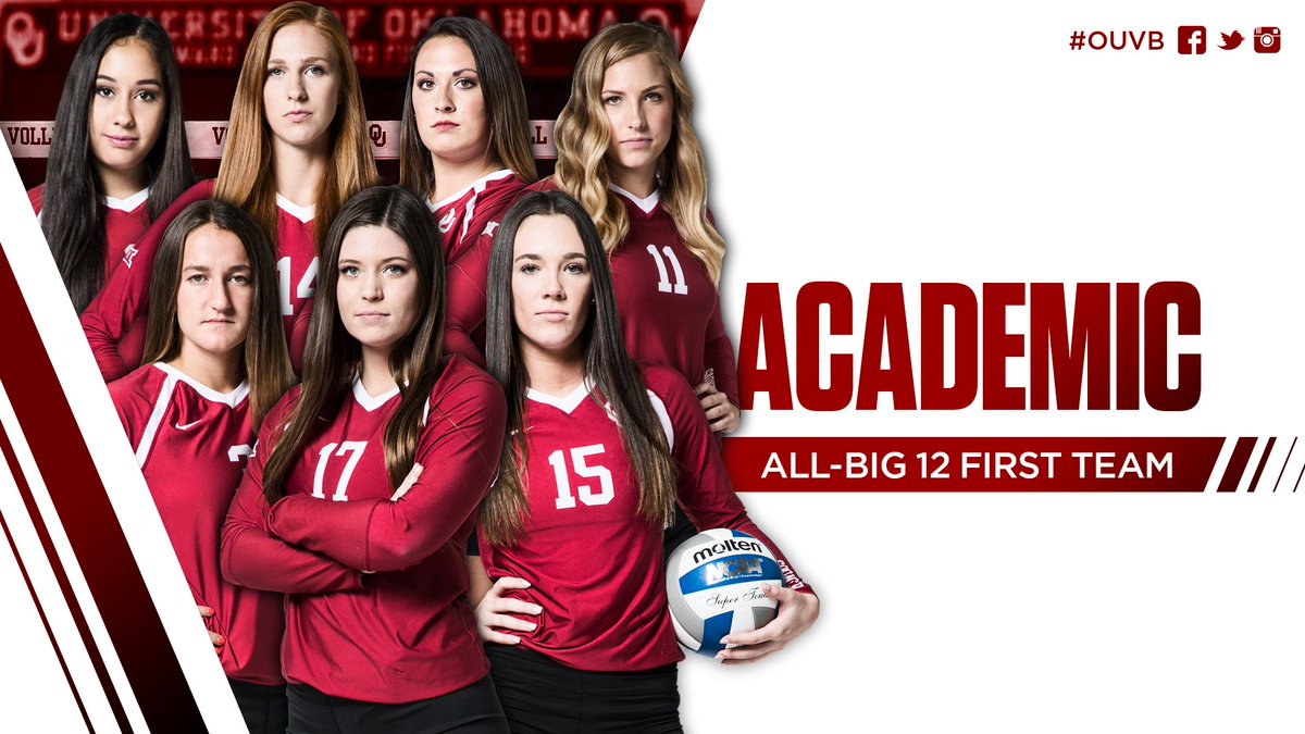 OU_Volleyball's tweet image. Seven Sooners Represent #OUVB🏐 on Academic All-Big 12.

Release➡️bit.ly/2ii5iXP