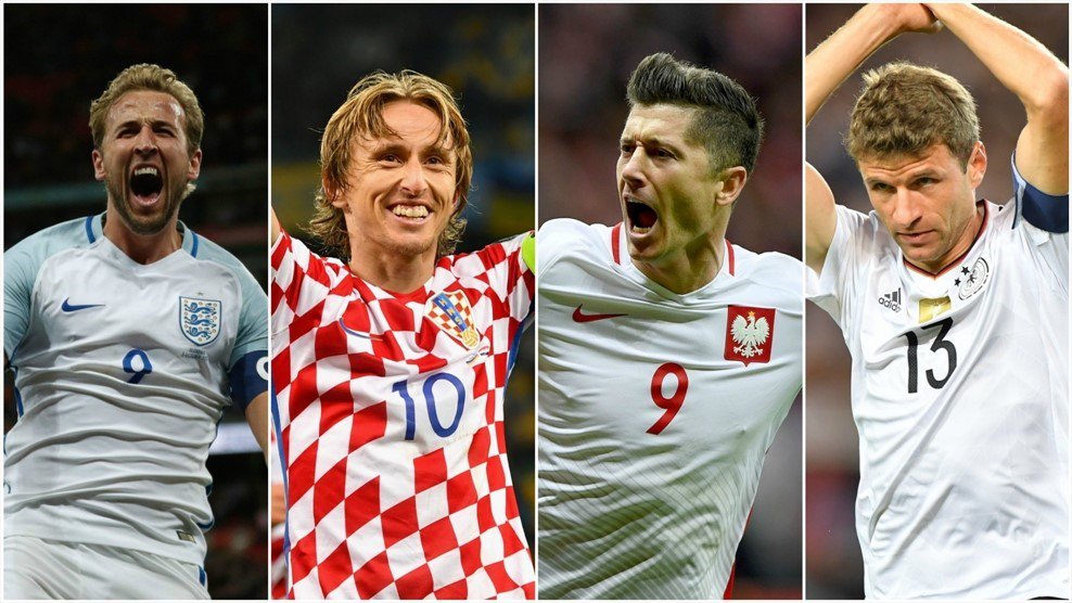 Europe's #WorldCup contenders 💪 Belgium 🇧🇪 Croatia 🇭🇷 Denmark 🇩🇰 England 🏴󠁧󠁢󠁥󠁮󠁧󠁿 France 🇫🇷 Germany 🇩🇪 Iceland 🇮🇸 Poland 🇵🇱 Portugal 🇵🇹 Russia 🇷🇺 Serbia 🇷🇸 Spain 🇪🇸 Sweden 🇸🇪 Switzerland 🇨🇭 👉 uefa.to/2ABeMnA