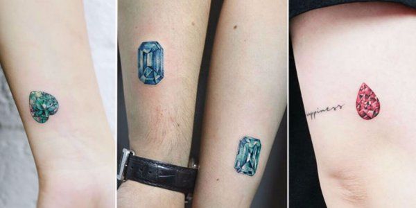 People Are Getting Realistic Gemstone Tattoos That Look Like Gorgeous  Jewelry