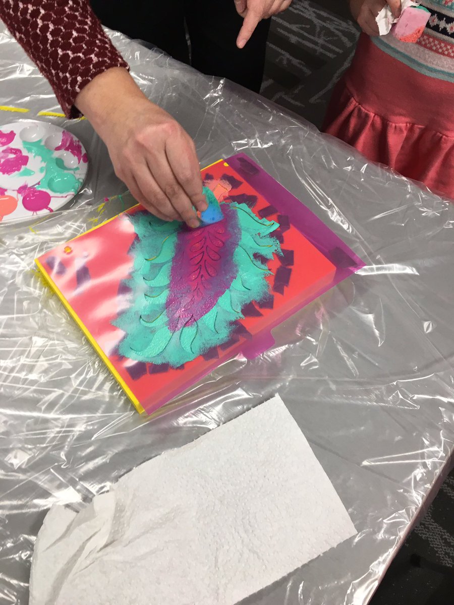 AshimaSuri's tweet photo. We are on to day 2 of building our mural at @torontolibrary Fairview! Check out all the colours!! #poweredbytac @TorontoArts https://t.co/tUZcpEDTss