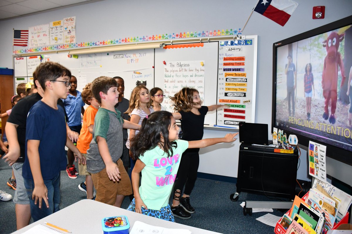 CyFairJoel's tweet photo. Great @GoNoodle media event showcase at @CFISDKeith — @memorialhermann Cypress’ generous donation in action! #BeKeith https://t.co/xTxaHrrFTG