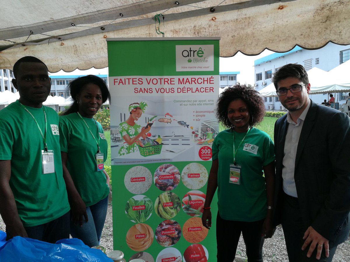 FabricePiofret's tweet photo. #ASF2017 Retrouvailles @joinASF2017 avec 2 startup de la @FrenchTechAbj que nous accompagnons au sein de la promotion 2017 #AtrêMarché et #Emousso https://t.co/ceQULsSho0