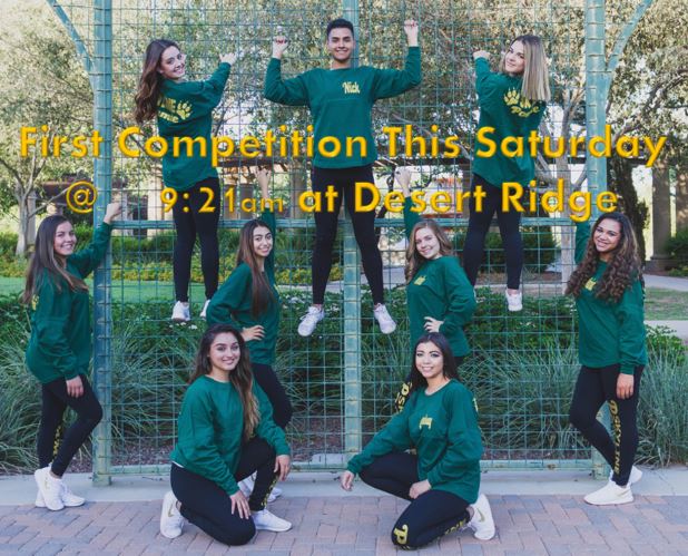 SHSpommies's tweet photo. This Saturday we are competing for our chance at AIA State! Come out and support your pommies 💚❣
#skylinepom #skylinecoyotes #fearthehowl #fulloutorgetout #roadtochampions https://t.co/5S3upsdt7m