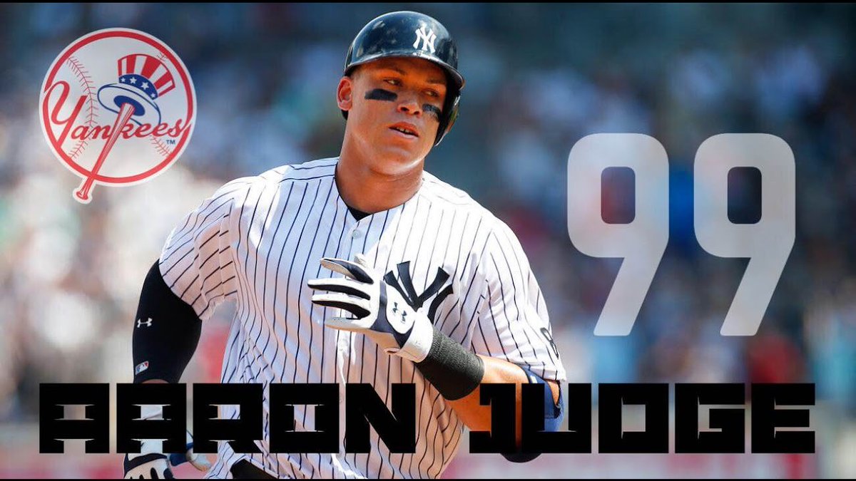 Epic season for #99 Aaron Judge results in AL ROY award.  Congrats to a Game Changer who made history this year! <a href="/TheJudge44/">Aaron Judge</a> #AllRise #RookieOfTheYear