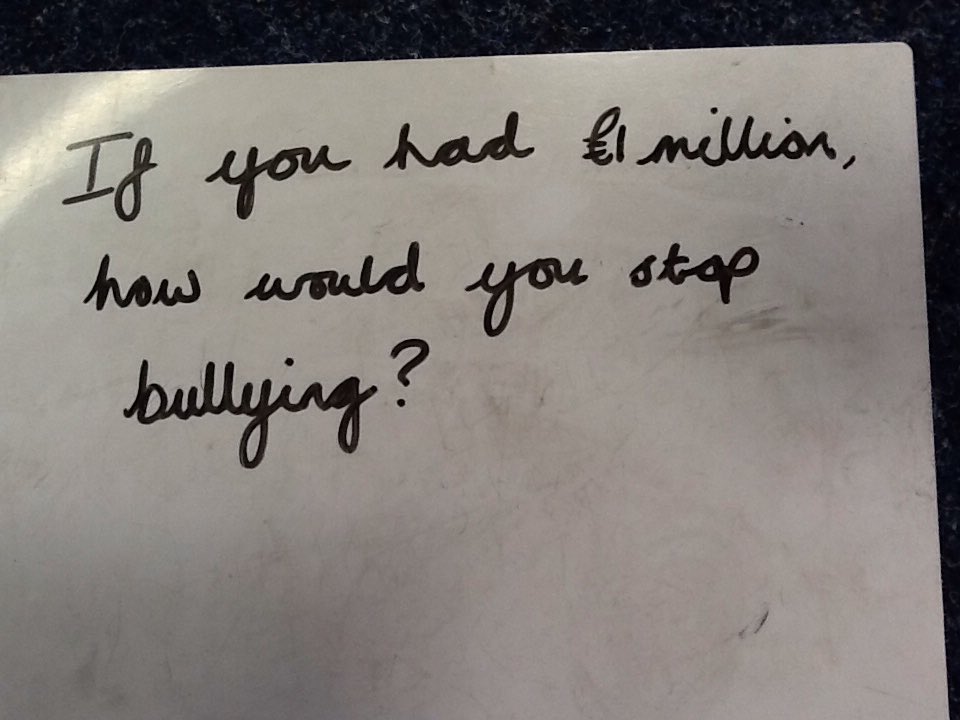 stgac3's tweet photo. Another scenario discussed to support #AntiBullyingWeek @stgilesacad https://t.co/NaYaOZXcCO