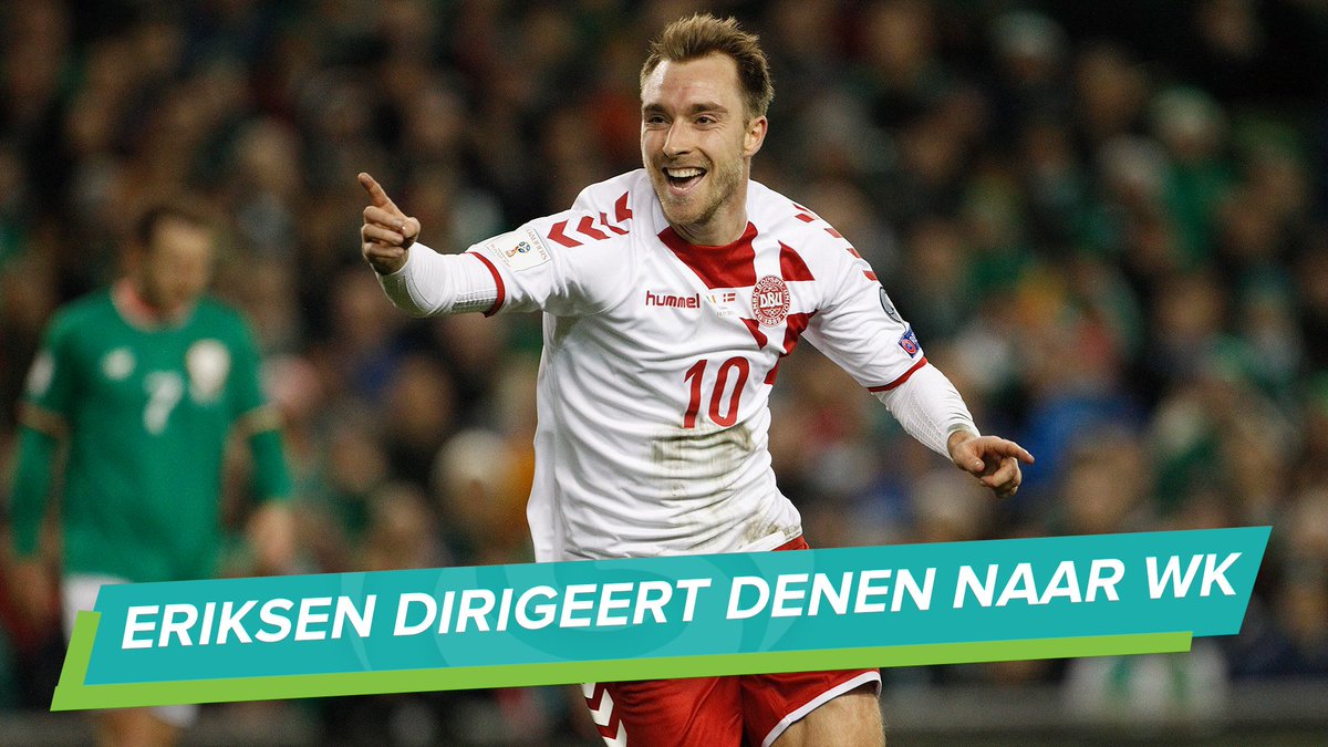 sporza_live's tweet photo. Denemarken is er volgend jaar ook bij in Rusland met dank aan Christian Eriksen โฝ๏ธโฝ๏ธโฝ๏ธhttps://t.co/QN8eJiCMKO #IERDEN https://t.co/t4wXV9Y7cb