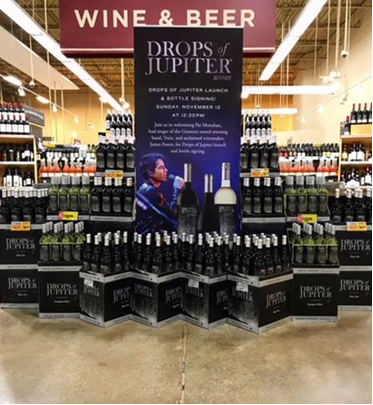 DOJwinery's tweet photo. Everything's bigger in Texas, including the Drops of Jupiter displays! 🍷 https://t.co/qfmEbnyTtR