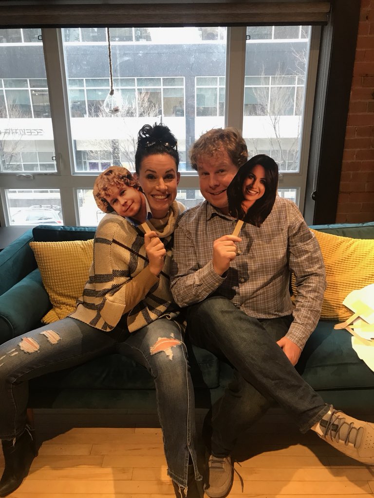 Meet our hosts <a href="/Erin_Strate/">Erin Strate</a> and <a href="/JLoveNotes/">Jonathan Love</a>! Hopefully you can help us determine “who wore who best” at #thepost.