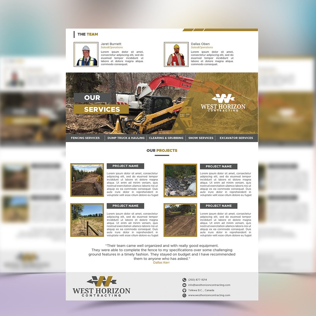 BrandmasterTeam's tweet image. West Horizon company resume for promoting services to potential clients.
#brandmaster #artist #digitalart #designer #creative #studio #artoftheday #graphicdesign