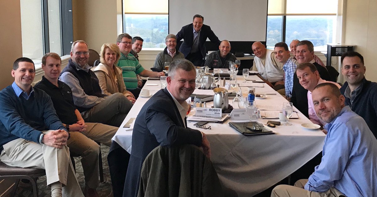 The perfect 102nd consecutive monthly mtg of our #Vistage #BoardOfAdvisors - All 16 members fully present! #bp