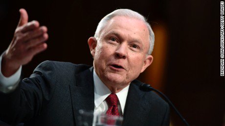 frangeladuo's tweet photo. Are we going crazy or is @jeffsessions reading his former testimony or doing a scene from "Cat on a Hot Tin Roof?" Or some sort of combo? #thefinalwordpodcast #SessionLies #SessionsTestimony https://t.co/Up7nJwjPXq