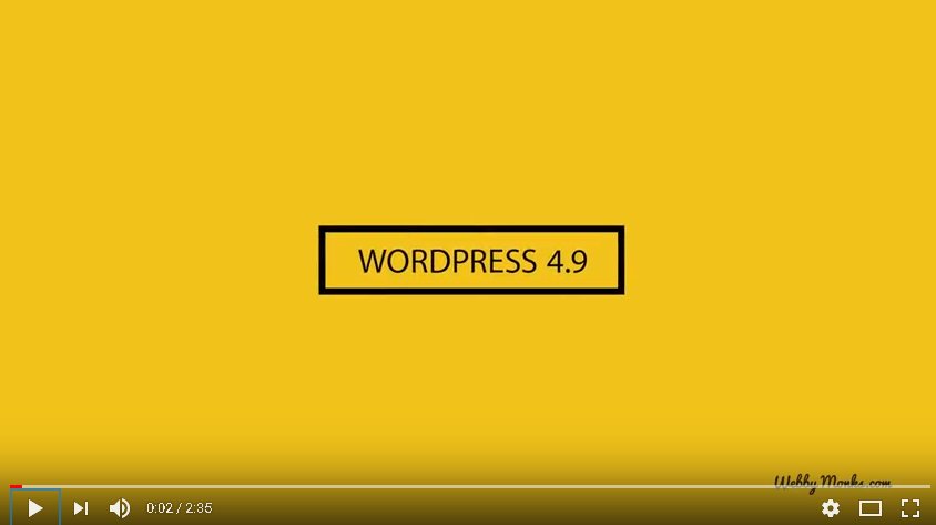 webbymonks's tweet image. The wait is over! WordPress 4.9 is out. Check out the latest updates and features of the latest WordPress version - WordPress 4.9. bit.ly/2hvNQBT #webdevelopment #wordpress4.9