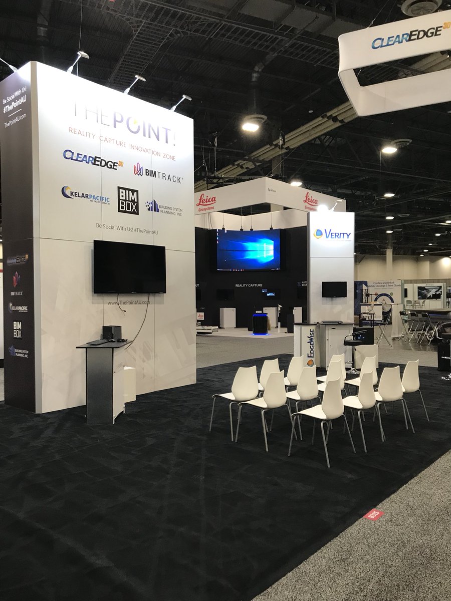 KelarPacific's tweet photo. Exhibit hall opens today at #AU2017! Come see us at booth #B321 as part of @ThePointAU #ThePoint #RealityCapture #Innovation https://t.co/EyzAEipzer