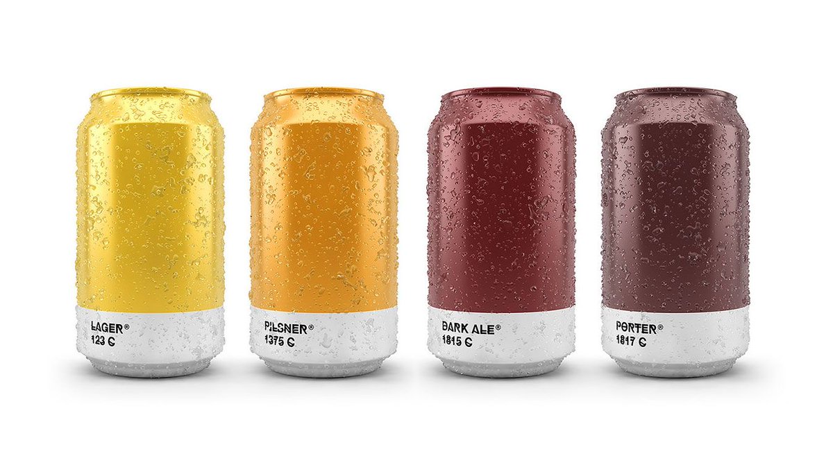 SkyScraperGirls's tweet photo. How Cool Are These Beer Cans That Show The Pantone Color Of The Brew Inside? https://t.co/8jbo81zzWi https://t.co/ky5qEOiI0U