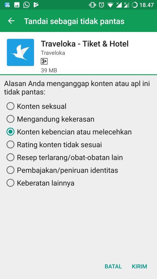 shitlicious's tweet photo. Maaf, cuma mau ngelurusin posisi @traveloka. Abis riset. Ternyata bos Traveloka emg gak hadir di acara. Jd, blg dia WO itu fitnah. Trus ngajak report app-nya dgn alasan yg gak sesuai isi app-nya jg fitnah. Trus ujung2nya isu #UninstallTraveloka buat ngiklan agen tiket lain pula~ https://t.co/j5zuSqAsek