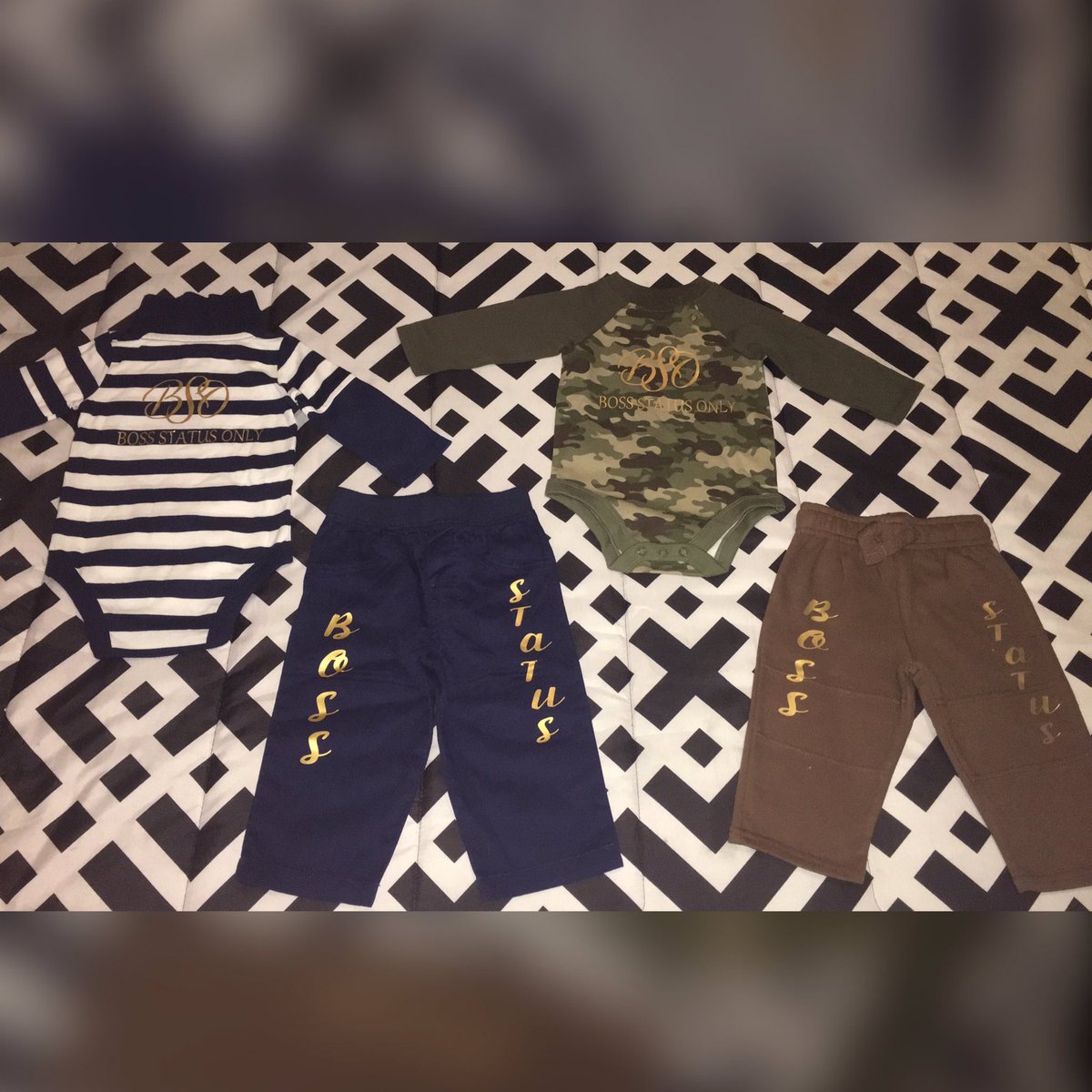 bso_apparel's tweet photo. Boss Status Only baby clothing✨💰 👕👗👚📦🤰🏾🦄🌎📬 shop with us🗣❗️#BossStatusOnly #BossApparel #BossClothing #UpcomingBrand #UpcomingFashion #Branding #BuiltOnFaith #Boss #Business #BossFashion #Latest #Hottest #BossApparel #Louisiana #Brand https://t.co/0xhlsmKNB9