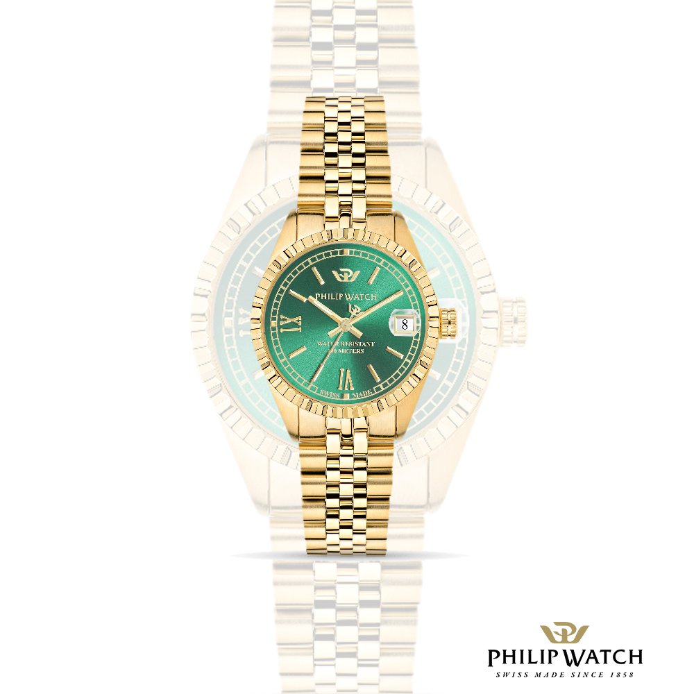 Il nuovo Caribe gold con quadrante a contrasto sunray verde smeraldo è la fusione tra eleganza e personalità. bit.ly/Caribe_gold_gr…