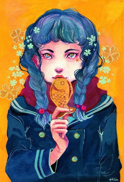 PaintPensSF's tweet photo. Artwork by featured artist: 
Malisa Suchanya! @lisabanana ・・・
At this Thursday’s #QuickDrawSF we are celebrating all things food with special guest curator: Girls Who Eat!@girlswhoeatzine 
All 21+ are welcome! 📓 https://t.co/oiyOAypt0n