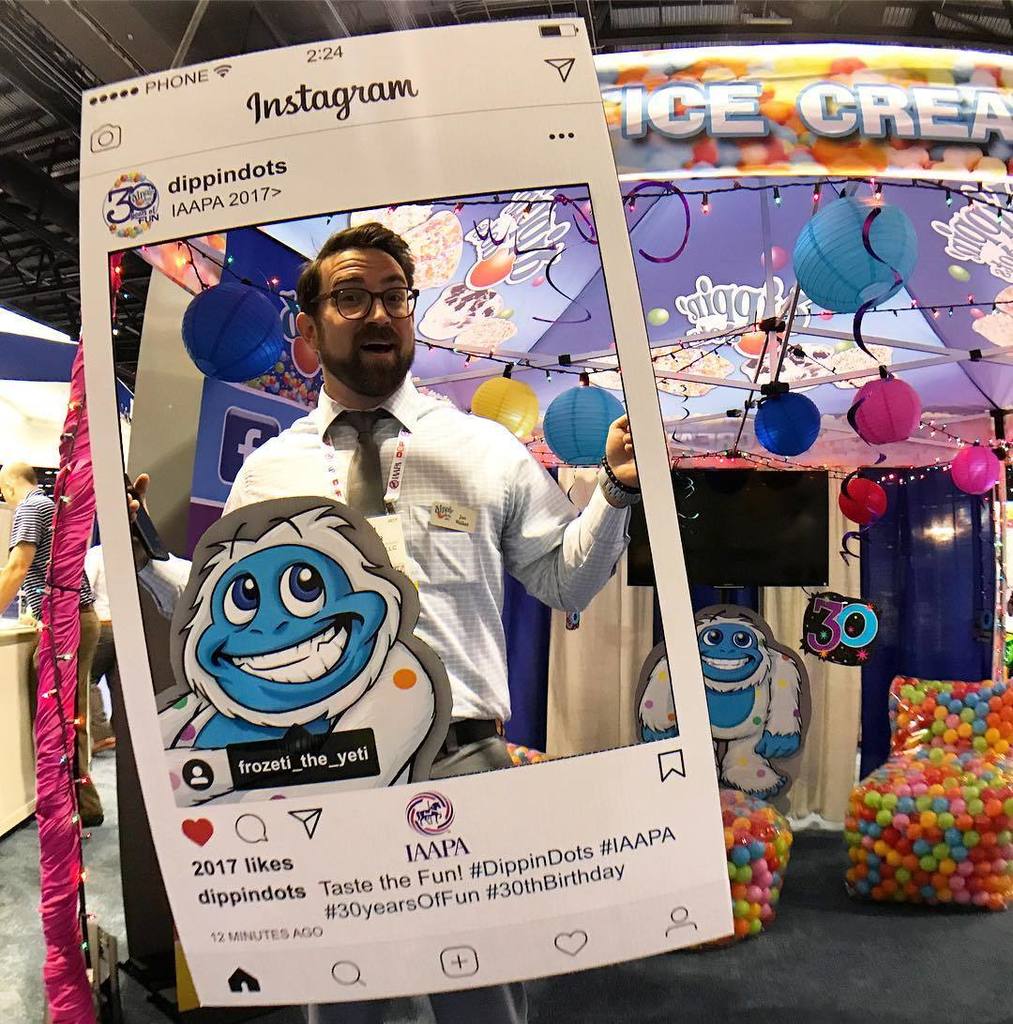 CentralFLTop5's tweet photo. Happy 30th Birthday, @DippinDots! #IAE17 #DippinDots https://t.co/3IiZ3HlmMy https://t.co/g4Q5BxMKrQ