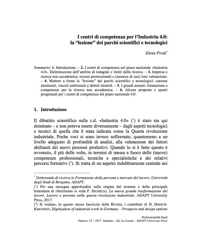 MicheTiraboschi's tweet photo. Felice per @Elena_Prodi che ha appena terminato una bella ricerca sui centri di competenza per #Industria40 analizzando la “lezione” dei parchi scientifici e tecnologici https://t.co/qyh9MBHTYh