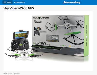 Check out our latest coverage of the V2450 GPS Streaming Drone on Newsday. #StayFly🚀 #SkyViperDrones
https://t.co/TpVjibcQry https://t.co/ltGJE5JP5g