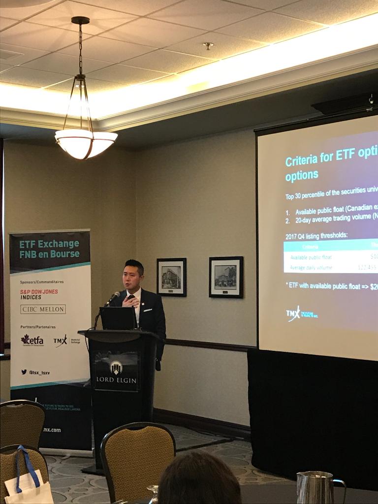 MtlExchange's tweet photo. Discussion sur la croissance de la négociation d’options sur FNB à Ottawa lors de l’événement FNB en bourse. #ETFExchange https://t.co/NxAAT5zFdw