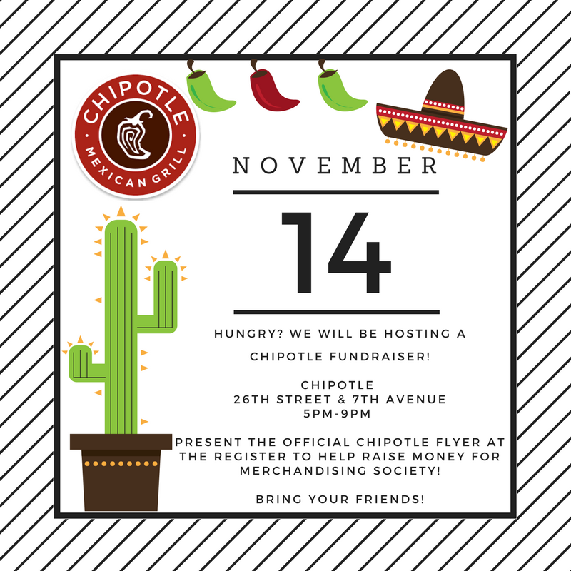FITMerchSociety's tweet photo. Who doesn’t love chipotle?! Show this flyer today, from 5 to 9, to help raise money for the Merch Society https://t.co/MUQJYOj8yP