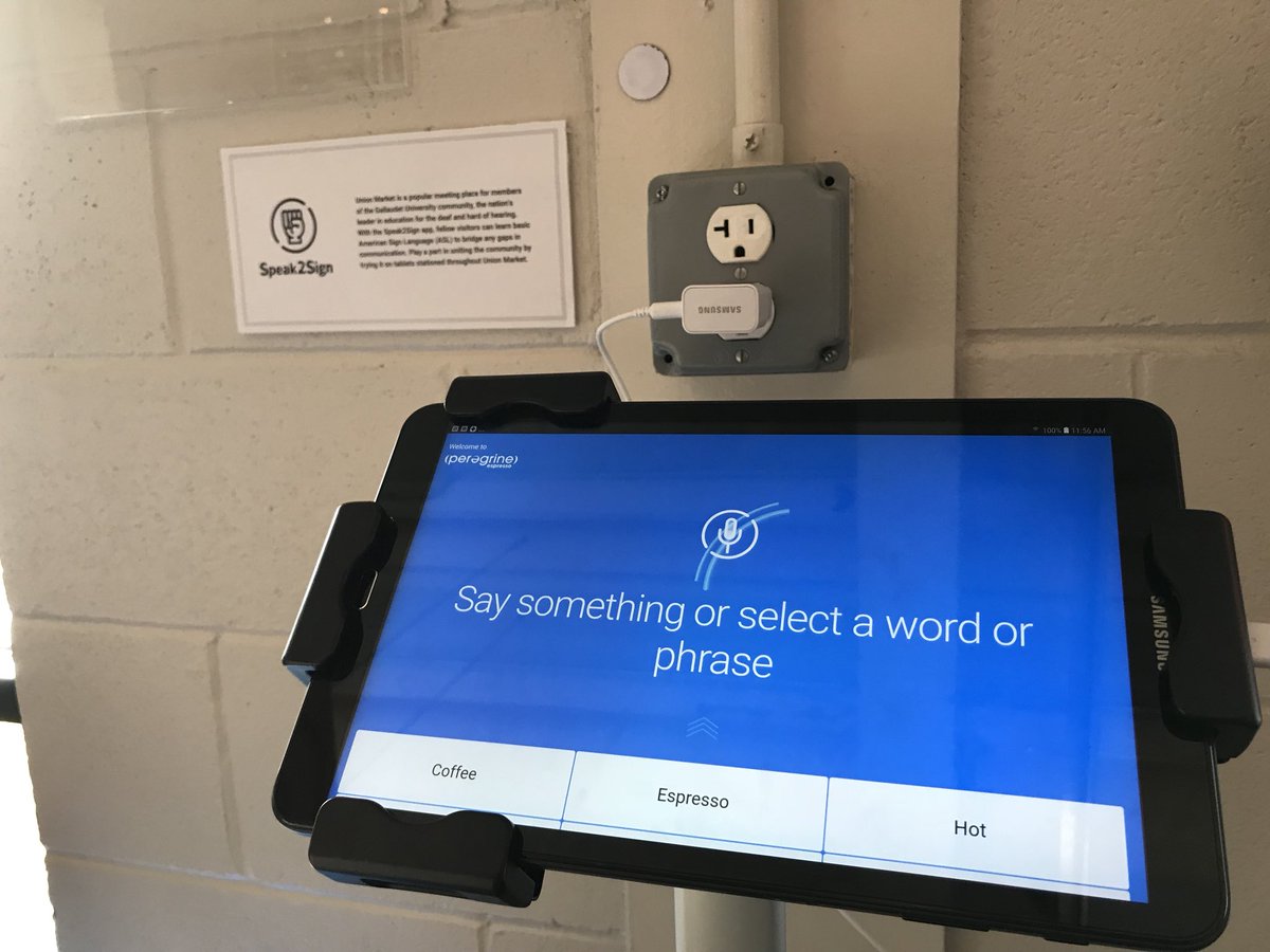 Thank you all, who came to the panel and event launch today. We had a great time &amp; please reach out to us about #Speak2Sign (currently on beta demo <a href="/UnionMarketDC/">Union Market District</a>, <a href="/peregrinedc/">Peregrine Espresso</a> with <a href="/hugeinc/">Huge</a>)