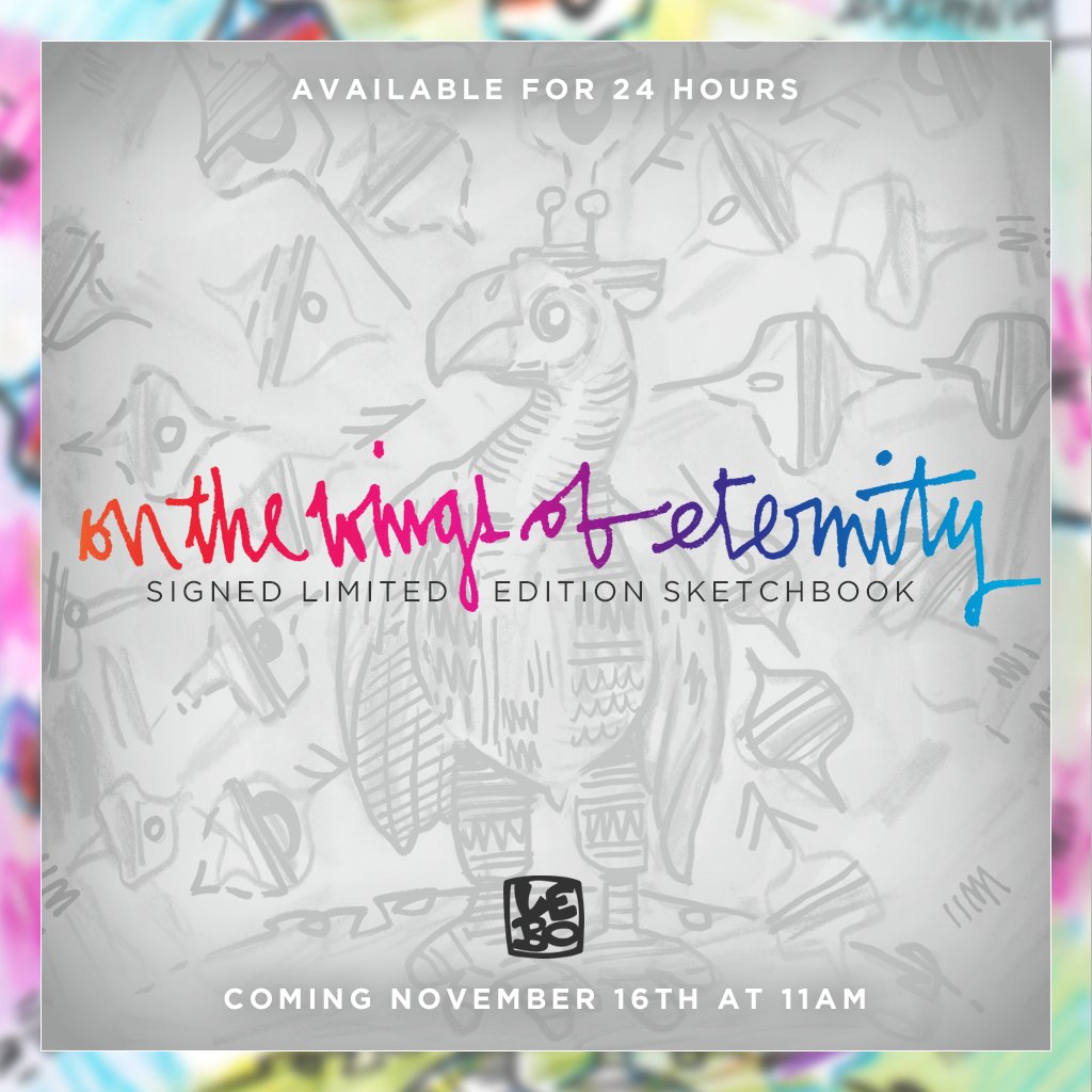 The peacock's many eyes shimmer and reflect the mystic mysteries all around us. New signed Limited Edition Sketchbook Print coming November 16th.