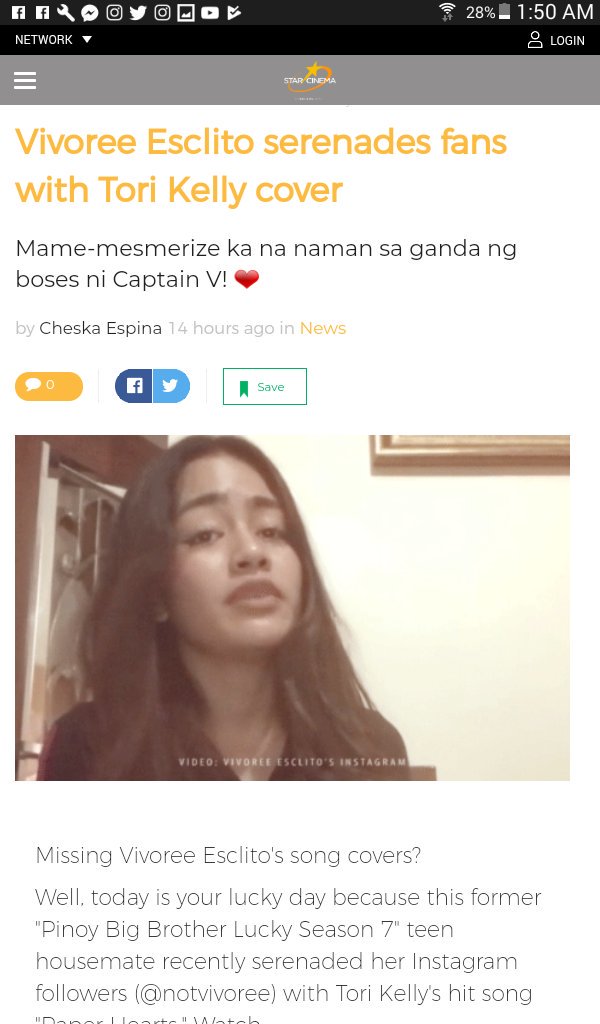 superVliever's tweet photo. Thank you @StarCinema
A beautiful voice comjng from a beautiful face - Star Cinema
#Caprain V#Vlievers read the article @vivoreenatics @Marvoree_patroL https://t.co/HCfLH3ZN2g