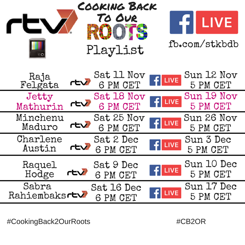 VivalaViveNL's tweet photo. #CookingBackToOurRoots with @jettymathurin will air on Sat Nov 18, 2017 6 PM @RTV7 + Sun Nov19, 2017 5 PM FB Live (https://t.co/9ElAdubScY ) #Diabetes #CB2OR #BesteDiabetesidee #NutritionAdvocate #Rolemodel #Spreker #Speaker #Rolmodel #NoNonsenseHealthTalk @vivalavivenl @stkbdb https://t.co/YcllQ0sqg2