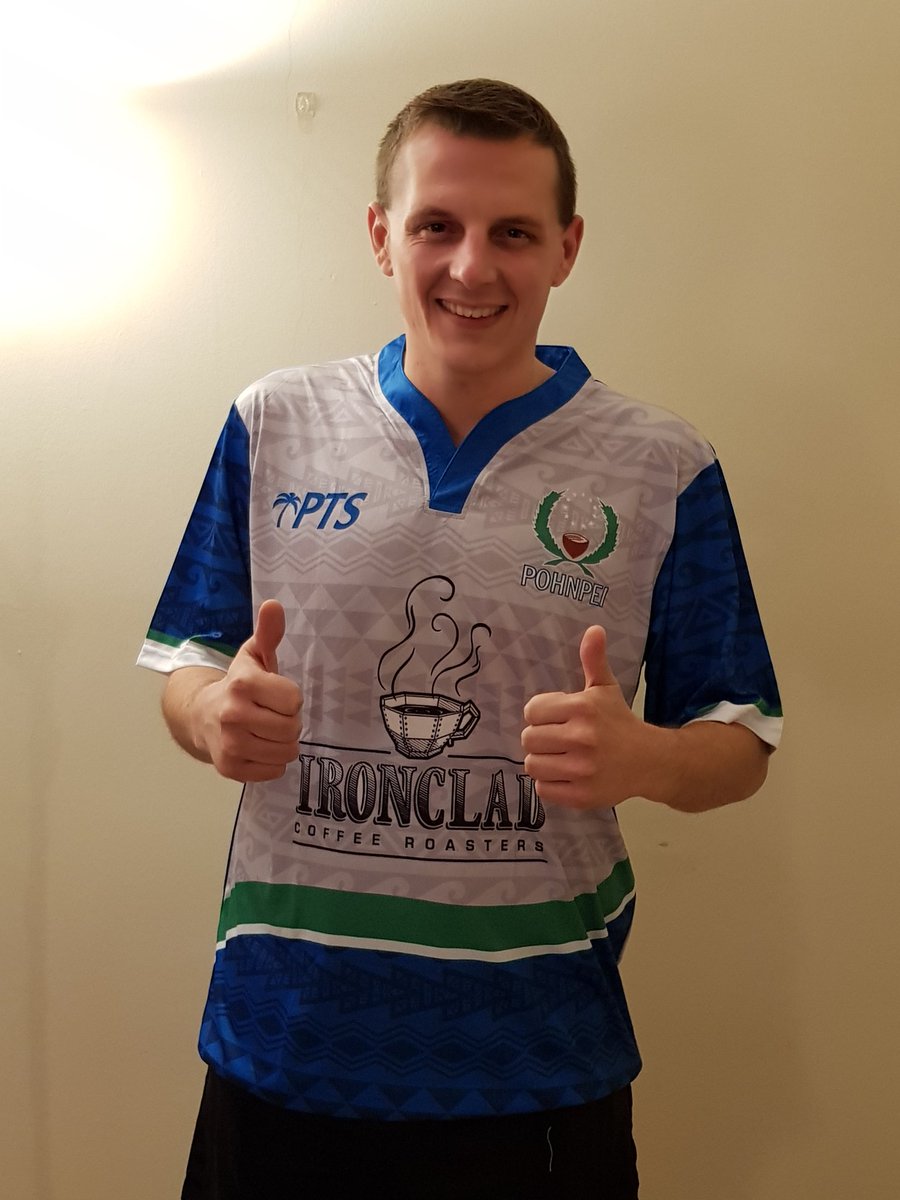 kbazzer's tweet photo. @paul_c_watson Thanks for sorting my Pohnpei Top, all set for 7 a side tonight #uppohnpei https://t.co/iNrNK7UydE