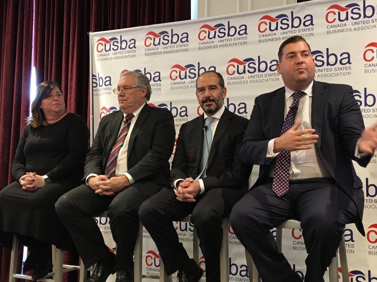 DouglasGeorgeCG's tweet photo. CUSBA panelists outline challenges and opportunities at the NAFTA negotiations #NAFTA @connect2canada https://t.co/Fxufn8Lc5j