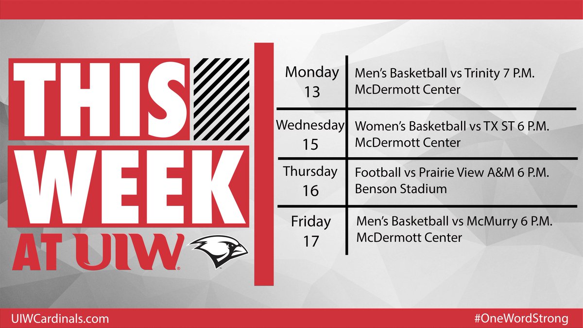ICYMI: Several events this week and we want to see you there! Free Pizza Wednesday! Football Senior night on Thursday! Support your Cardinals!