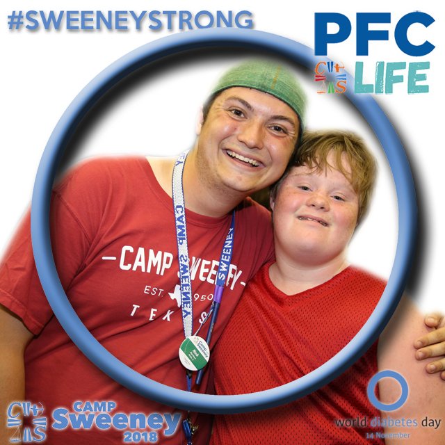 CampSweeney's tweet photo. Support the struggle of kids with Type 1 Diabetes! #SWEENEYSTRONG https://t.co/4ZxEZHziCW