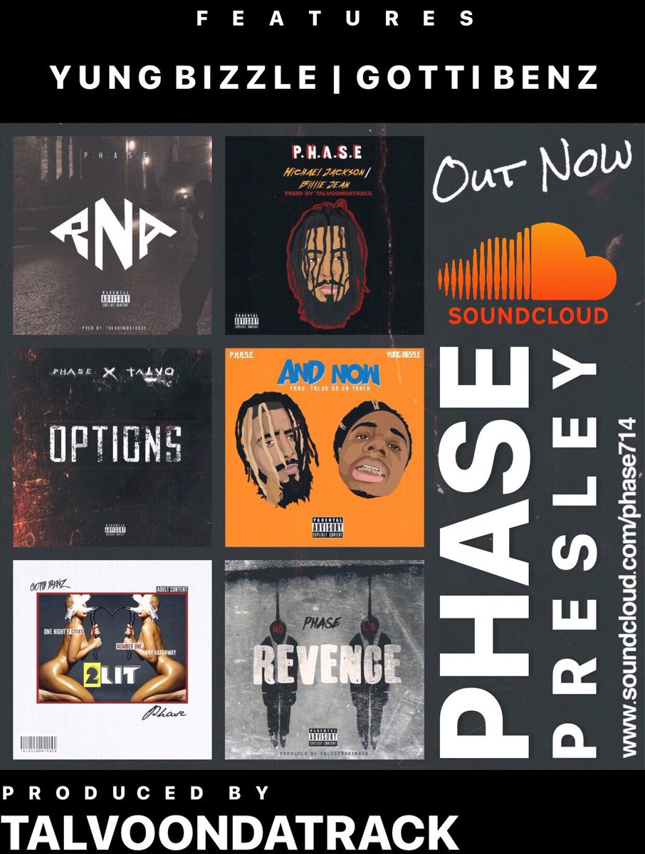 TalvoOnDaTrack's tweet photo. Check us out X @phasepresley 🖤🎸#indie #producer #🔥 We Ain’t Taking No L’S #Revenge #BillieJean #Options #2lit #AndNow #RNA @TalvoOnDaTrack https://t.co/OIy0NBR0bl