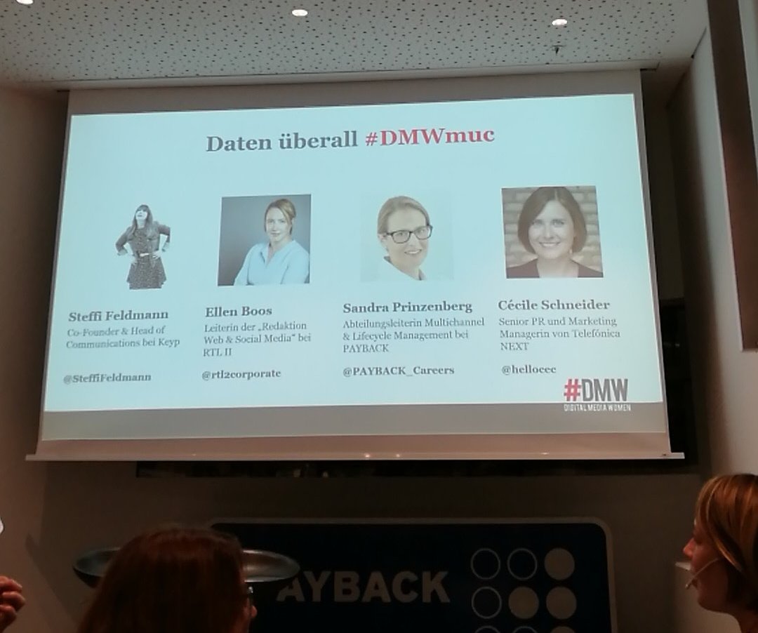 Gleich gehts los, die DMW zu Gast bei <a href="/PAYBACK_de/">PAYBACK Deutschland</a>. das tolle: Payback ist das 1. Firmen Fördermitglied der DMW 😍