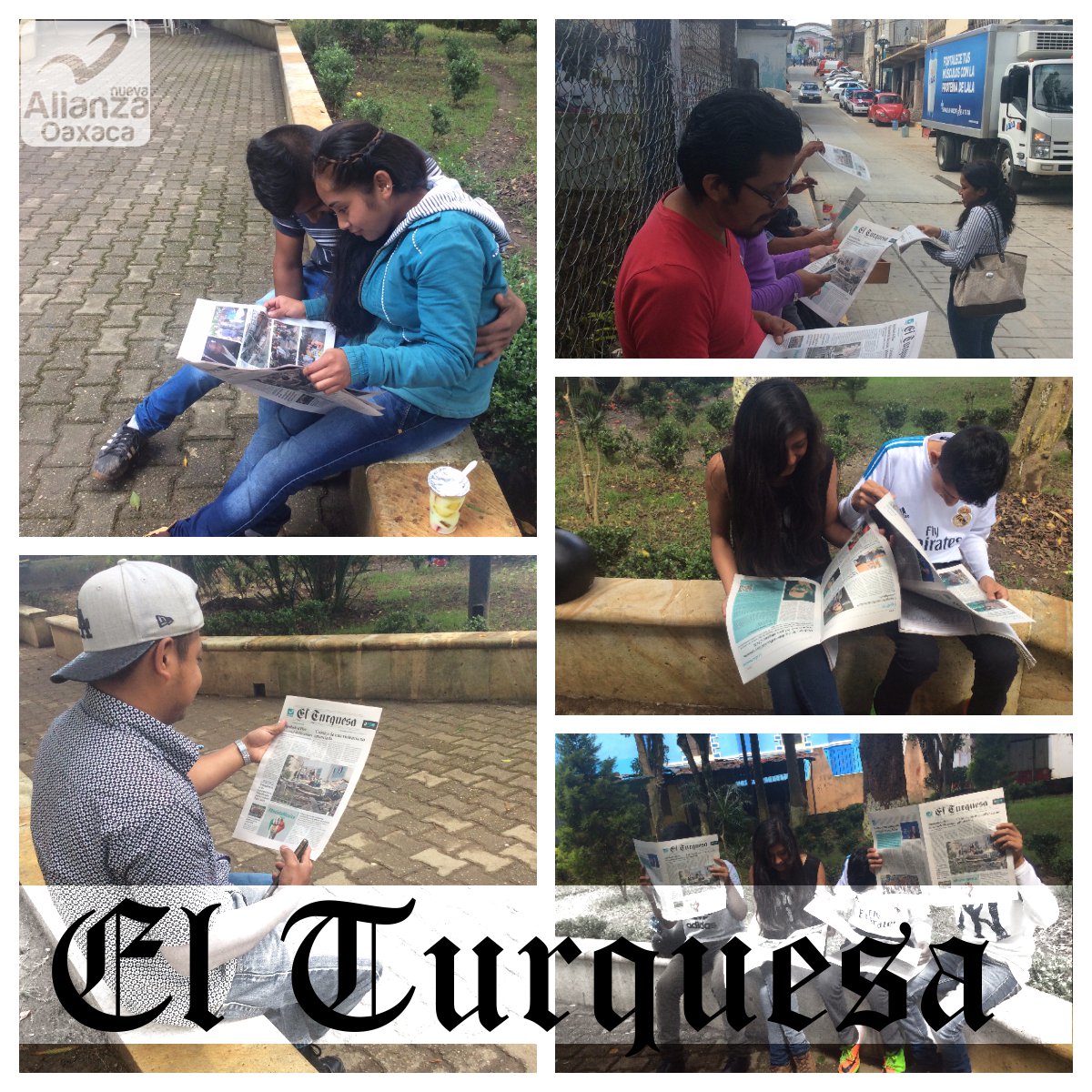 AgenciaOaxacaNA's tweet photo. Nuestro periódico #ElTurquesa cada día llega a más lectores, en esta ocasión llego hasta el municipio de Huautla de Jiménez en la región de la #Cañada en el estado de #Oaxaca #NuevaAlianza #FelizMartes #EnMiLibroYo @bersael @Luiscasob @NuevaAlianza @agencia_NA @monitorturquesa 📰 https://t.co/NkELGF9Irc