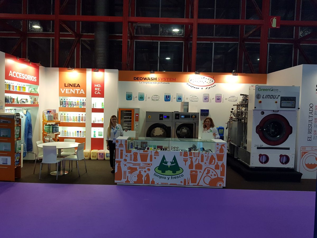En <a href="/Hygienalia/">Hygienalia</a> . ¡Muchas gracias a todos por visitarnos, está siendo todo un éxito! A los que todavía no habéis pasado os esperamos mañana y el jueves en Madrid. ¡Animaros! <a href="/limpioyfresco/">LimpioyFresco.com</a> @HygienFresh #Tintolav #lavandería #tintorería #lindus #suprema #bergparma #LyF