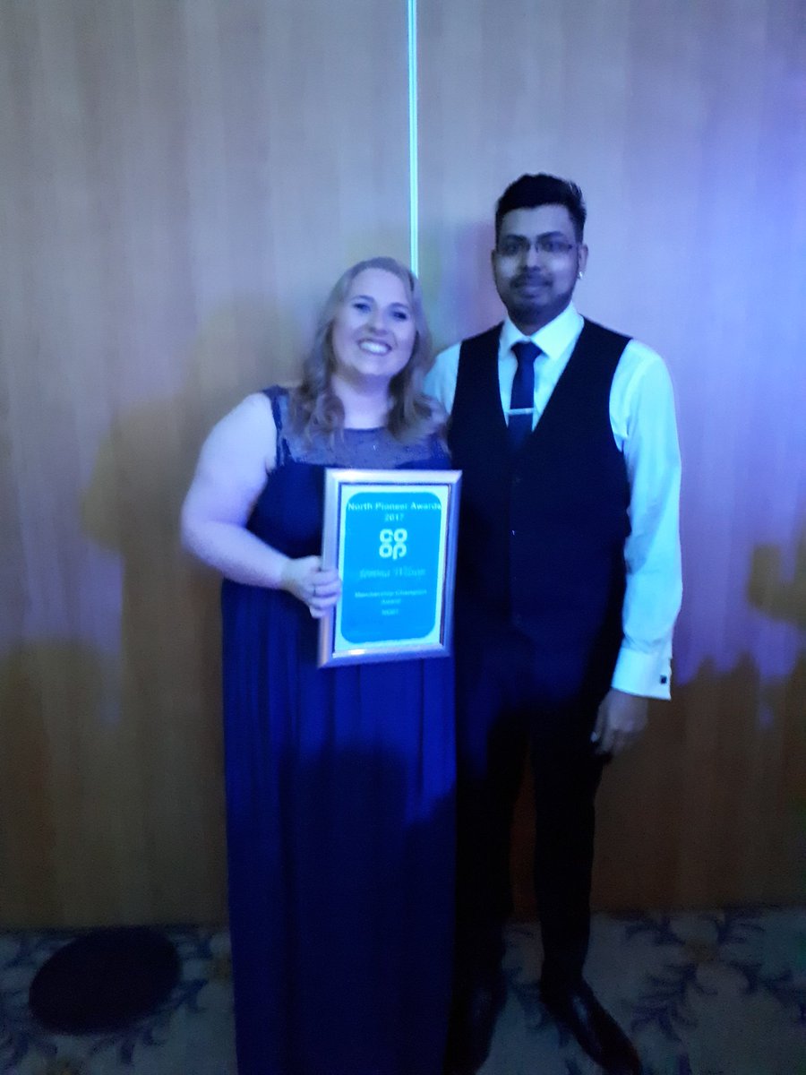 PaulThomson3231's tweet photo. Jemma Regional winner of the Membership Champion award @coopuk #beingcoop #proudareamanager https://t.co/Bll2bBHaGx