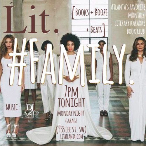 jacintahoward's tweet photo. #LitAtlanta happens tonight at 7! #Family https://t.co/t8caJqlnNJ