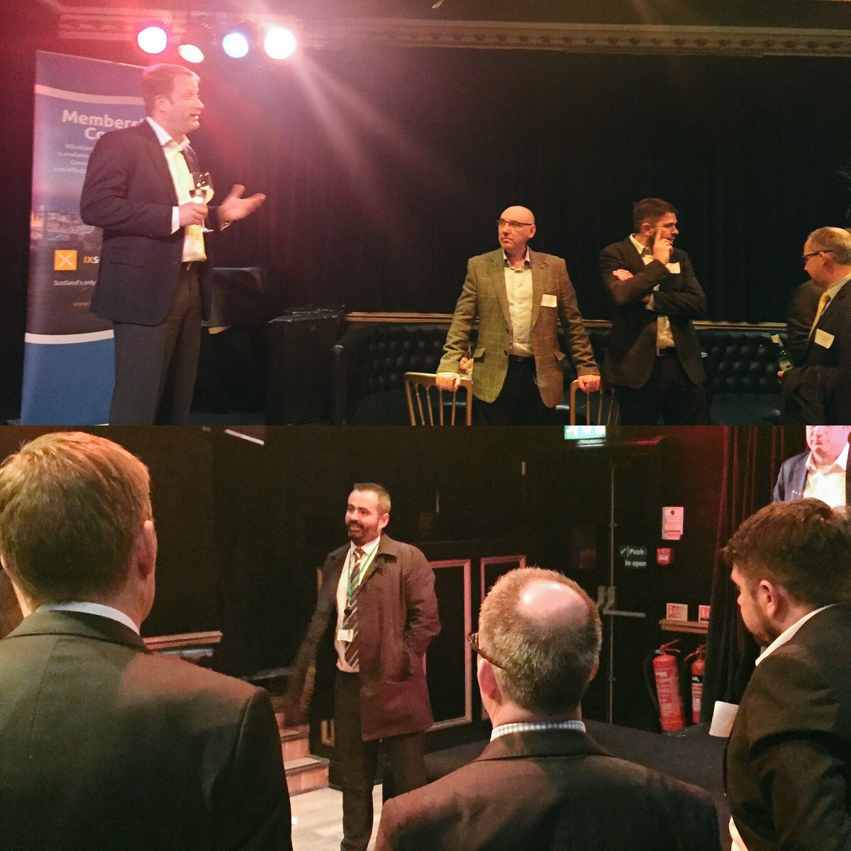 LINX_Network's tweet photo. LINX CMO @klindqvist &amp; @DataVita_Tweets MD Danny Quinn welcome guests at tonight's #IXScotland expansion launch event #peering #datacentre https://t.co/tEEDsbzDRL