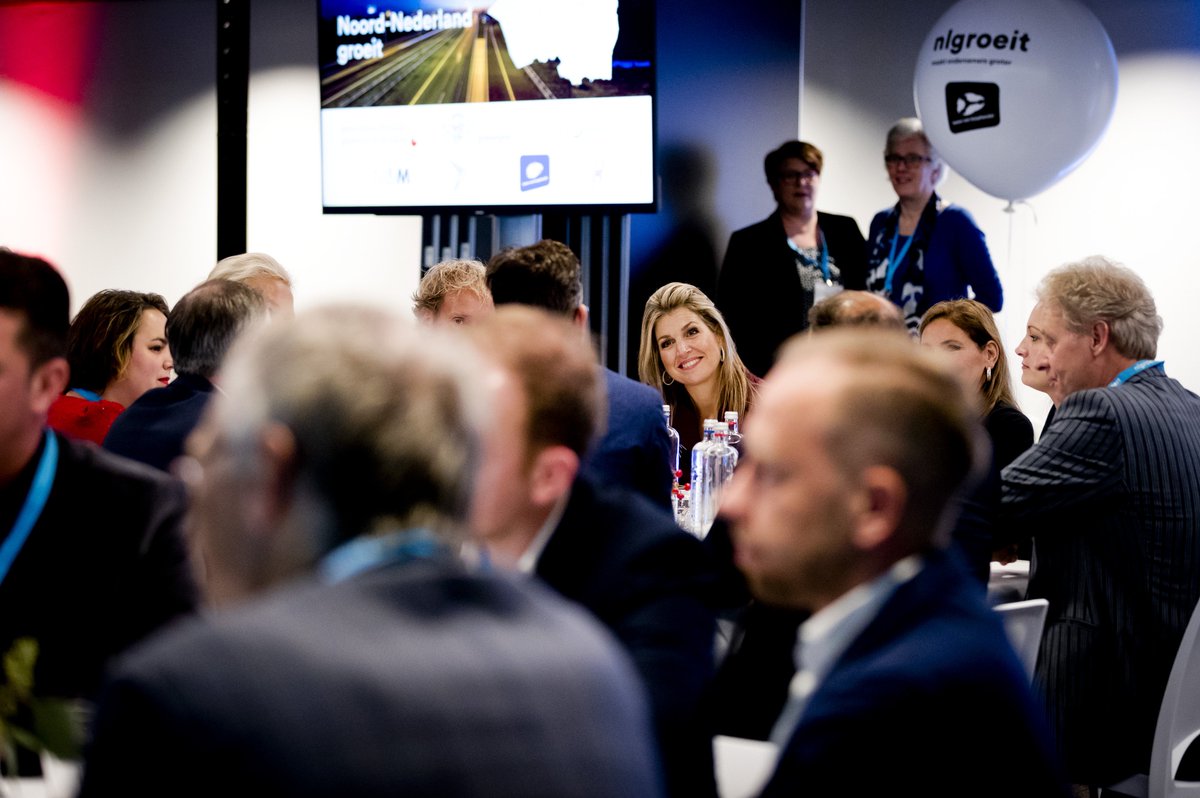 Koningin Máxima bij regionale ondernemersbijeenkomst Groeien in het Noorden van <a href="/nlgroeit/">nlgroeit</a> bit.ly/2AKAfLV